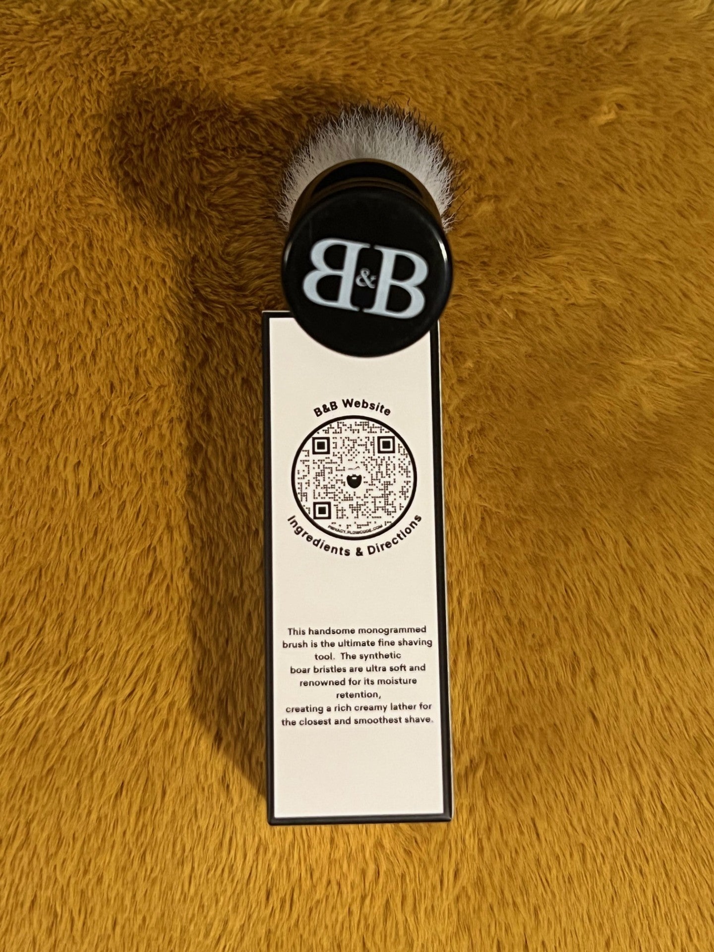 B&B Black shave brush